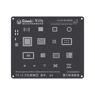 【】 Sotota QIANLI IBlack 3D Baseband BGA ลายฉลุสำหรับ5 5 5S 6Plus 6S 6SP 7 7P 8P Wifi Power IC Reball โลหะตาข่ายดีบุก