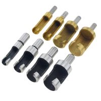 4pcs 6/10/13/16mm Round Shank Carbon Steel Woodworking Plug Cutters Titanium Drill Bit Cork Drill Hole Saw Tool Bored Hole