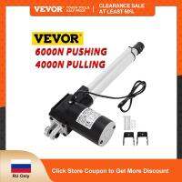 ขายดี VEVOR Aktuator Linier 12V, Kontroler Motor Linier Listrik Stroke 200มม. 250มม. 300มม. 400มม. 6000N untuk Penggunan คุณภาพสูง