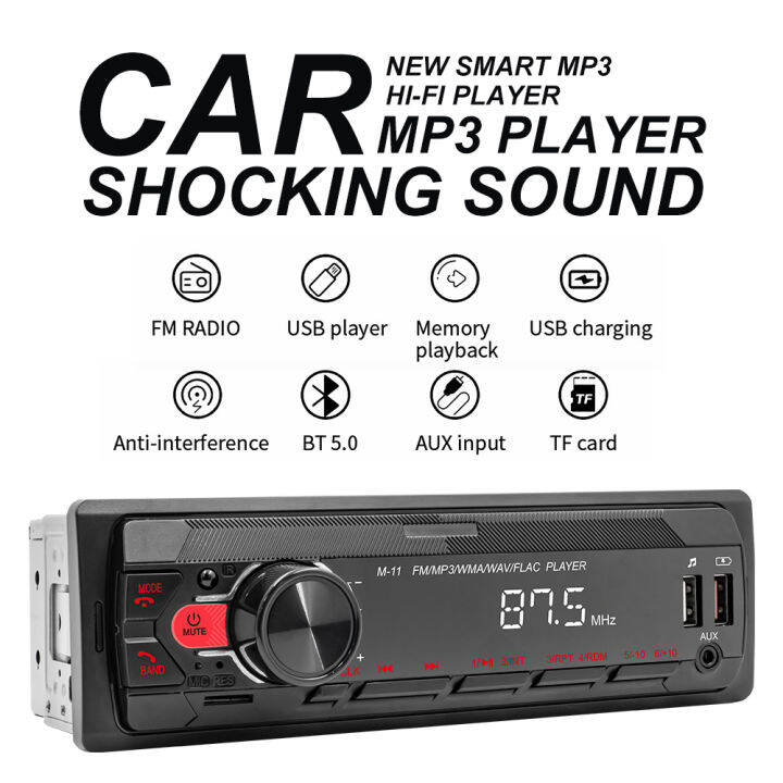 🚚Wanlix Auto 1224V Bluetooth Car Radio Stereo Head Unit MP3 Player