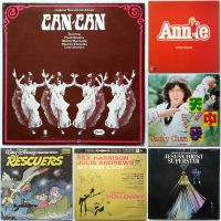 แผ่นเสียง เพลงประกอบภาพยนตร์, Movie Original Soundtrack, Broadway Musical, Movie Theme 12” LP Vinyl – CAN CAN feat. Frank Sinatra, My Fair Lay feat. Julie Andrew, Footloose, Cats