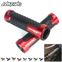 Motorcycle Hand Grips 7/8 quot; 22mm CNC Aluminum Rubber Gel Handle Grip for Yamaha XMAX 250 300 400 2017 2018 Red Blue Black Gold