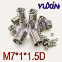 100pcs M7x1x1.5D Wire Thread Insert Stainless Steel 304 Wire Screw Sleeve M7 Screw Bushing Helicoil Wire Thread Repair Inserts