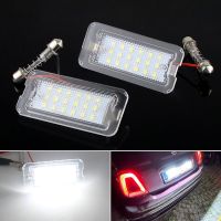 2pcs For Fiat 500 500C/ Abarth 500 2007 2016 Car styling CANbus Error Free Xenon White Rear Led Number License Plate Light Lamps