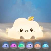 ☬♈☾ Cute Cloud Night Light Led Lamp Bedroom Bedside Lights Soft Light Kids Birthday Gifts Room Decoration Luz de noche