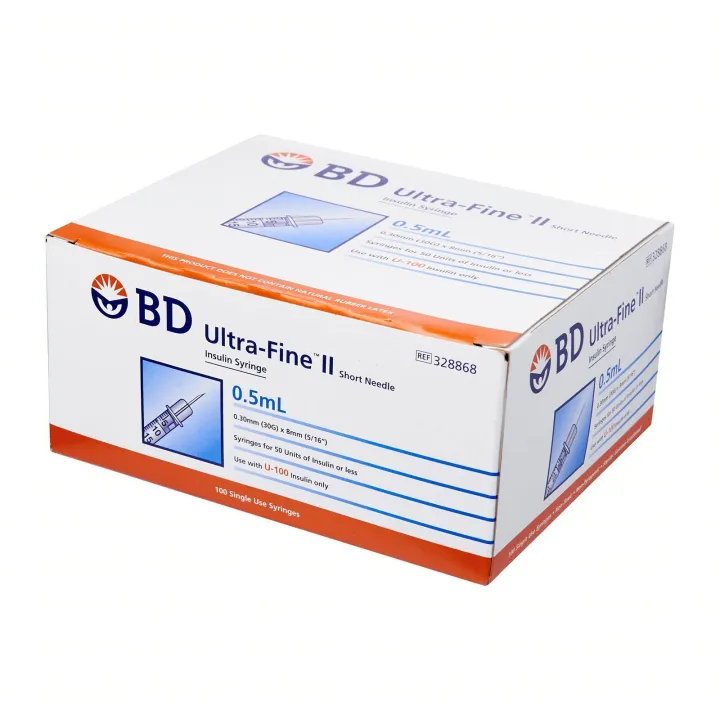 Ultra Fine Ii Short Needle Insulin Syringe 0 5ml 0 30mm Ref 3268 Case By Medic Drugstore Lazada Singapore