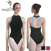 Black Adult Dance Leotard For Women Cotton Lycra Sexy Ballet Leotards Dance Costumes For Girls Bodysuit Ballet Clothescs0713