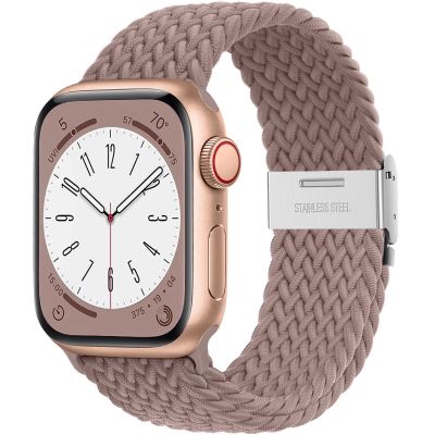 Braided Solo Loop For Apple watch band 44mm 45 mm 49mm 40mm 41mm 38mm Nylon Snap bracelet iWatch ultra series 8 6 5 4 7 SE strap