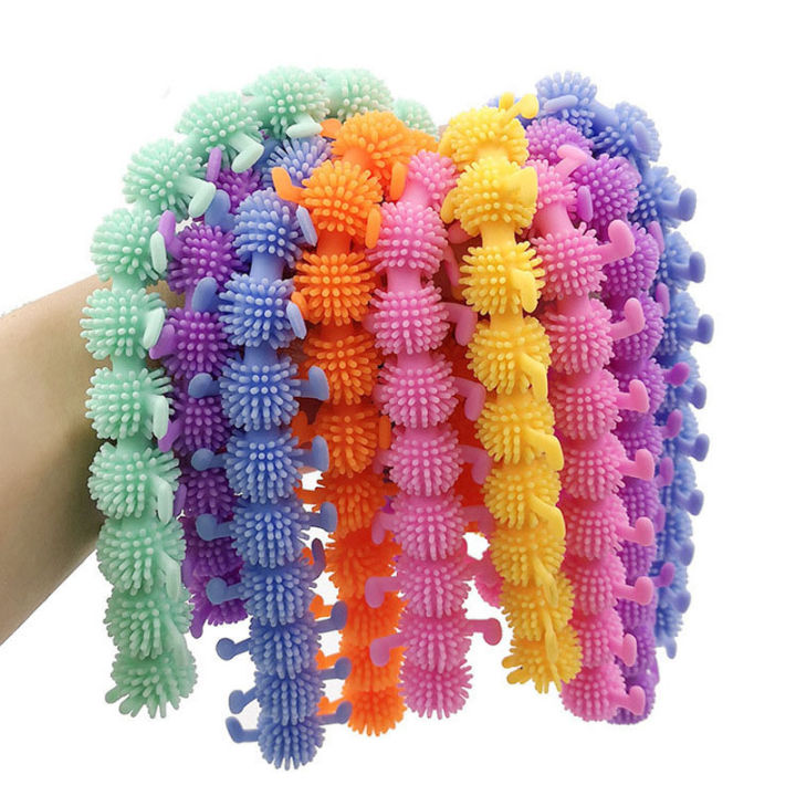 16-knots-worm-squishy-fidget-toy-tangle-stretchy-strings-worm-monkey-noodles-therapy-set-anti-stress-squeeze-toys-for-autism-kid