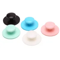 【CW】 10pcs/set Round Cupboard Cabinet Door Handle Glass Baby Safety with sided Tape Accessories