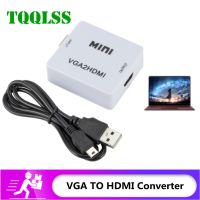 ✢♦ TQQLSS Portable Mini VGA to HDMI-compatible Converter VGA2HDMI Video Box Audio Adapter 1080P For Notebook PC HDTV Projector TV