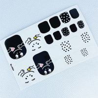 Sweet and beautiful Japanese girl toenail sticker 22PCS SET Toe nail sticker