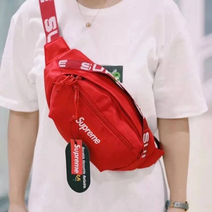 Supreme 18ss Messenger Bag Men's and Women's Fashion Shoulder Bag