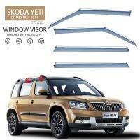 ที่บังแดดสำหรับ SKODA YETI ที่กันสภาพอากาศคิ้วกระจกรถ Se ที่บังแดดหน้ารถยนต์อุปกรณ์ตกแต่งรถยนต์ที่กันสภาพอากาศ