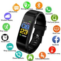 115Plus Sports Smart Watch Waterproof Heart Rate Fitness Activity Tracker Blood Pressure Monitor Men Women Smart Band Bracelet