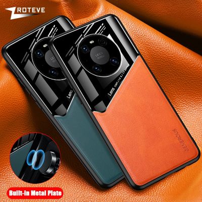 「Enjoy electronic」 Mate40 Pro Case Zroteve PU Leather Car Magnetic Hard PC Cover For Huawei Mate 40 30 20 50 Pro Plus   Mate50 Mate30 Phone Cases