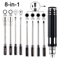 【2023】Magnetic 6-in-1 8-in-1 Hex Screwdriver Tool Kit for RC Helicopter Aircraft Model Repair Tool Helicopter Wrench Driver