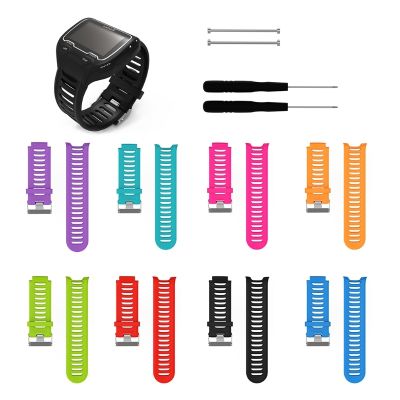 gdfhfj Suitable for Garmin Forerunner 910XT Bracelet Adjustable Sport Silica Wear-resist Replacement Strap Waterproof Wristband