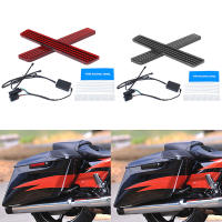 Motorcycle LED Saddlebag Latch Light Smoke Red  For Harley Tou Electra Glide Road Glide CVO Limited 2014-2022