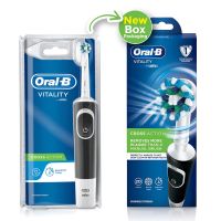 Oral B Vitality 100 Black Criss Cross Electric Rechargeable Toothbrush Powered by Braun