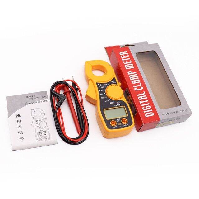 Portable Mt87 Lcd Digital Clamp Meters Multimeter With Measurement Ac
