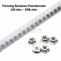 10pcs 3x3 Trimmer resistance Potentiometer Trimpot SMD 3X3 Adjustable Variable resistor 100 500 1K 2K 5K 10K 20K 50K 100K 1M ohm