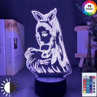 Celebrity Female Singer Night Light Led Touch Sensor Color Changing Nightlight for Fans Gift Night Lamp Bedroom Grande