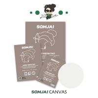 Somjai Selected สมุดวาดเขียน 200 แกรม ผิวเรียบ A4, A3, A2