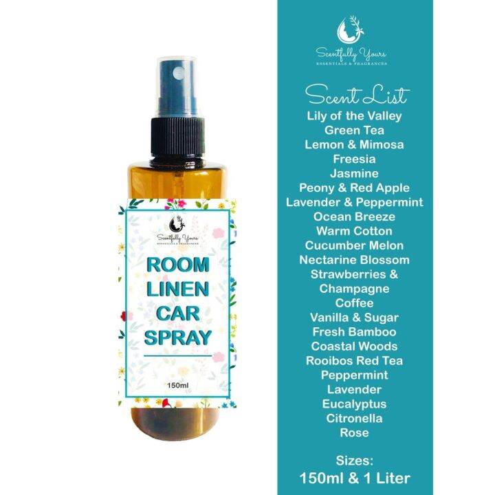 Room Linen Car Spray Fragrance Scent (150ml 1 Liter) Lazada PH