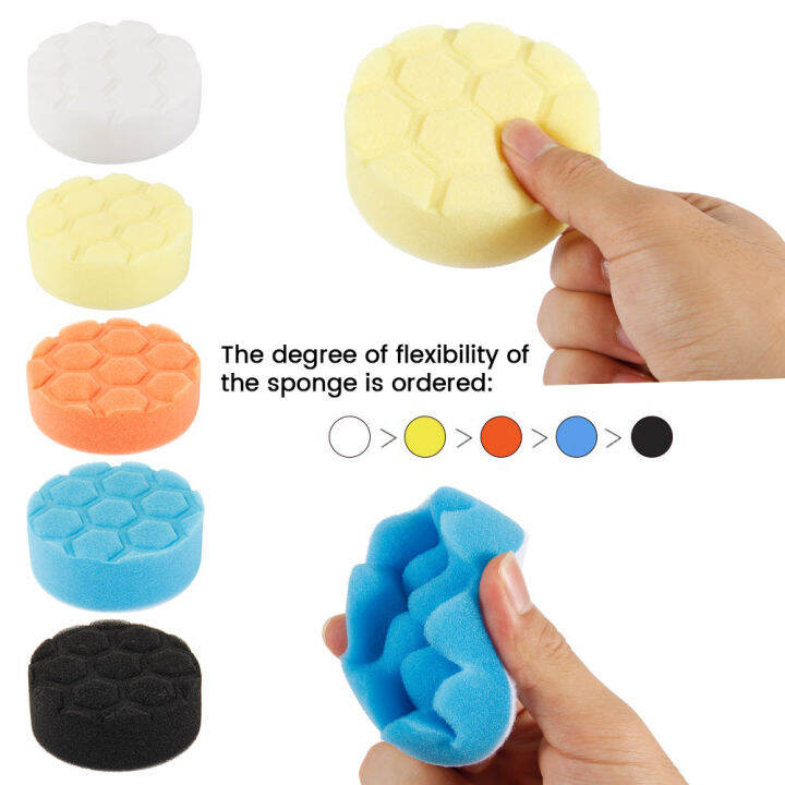 39-pcs-35-inch-sponge-car-polisher-waxing-pads-buffing-kit-for-boat-car-polish-buffer-drill-wheel-polishing-removes-scratches