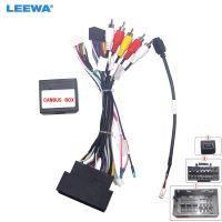 LEEWA Car 16pin Android Wiring Harness USB Cable With Canbus For Jeep Cherokee 15 19/Compass 2017 /Wrangler/Renegade/Fiat 500