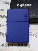 Zippo  229zl  royal  blue  matte   color  image   ของใหม่ไม่ผ่านการใช้งาน  มาพร้อมกล่อง  รับประกันของแท้