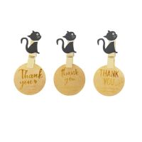 1000pcs/lot wholesale Kraft handmade Stickers seal Labels 3 styles "Thank you" Cowhide hot stamping sealing sticker DIY Stickers Labels