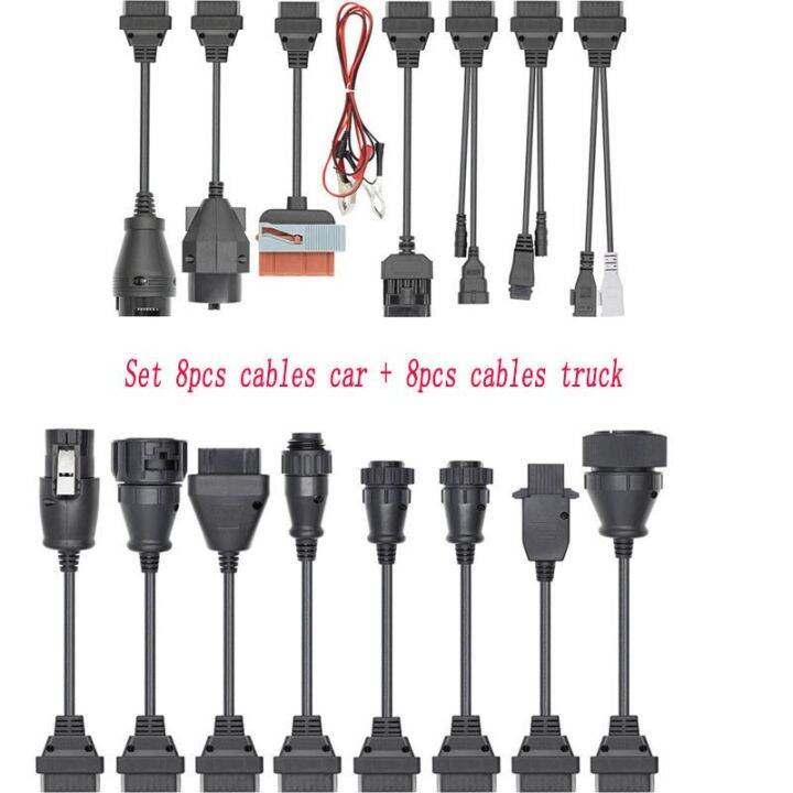 16pcs Full Set OBD OBD2 Car cables Truck Cables Car Cables of Car for
