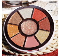 SIVANNA DAZZLING PRO PALETTE -HF5036 อายแชโดว์เนื้อฝุ่นผสมชิมเมอร์ มาพร้อมกับกลิตเตอร์สุดวิ้ง**ของแท้ พร้อมส่ง