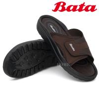 Bata รองเท้าแตะผู้ชายบาจา แบบสวม สีน้ำตาล 8614223