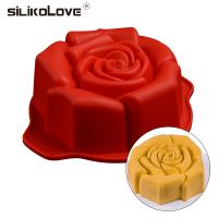 Silikolove Rose ซิลิโคน Mousse Pan แม่พิมพ์เค้ก Non-Stick Baking ตกแต่งเครื่องมือรูปแบบ Bakeware 3d ซิลิโคนแม่พิมพ์เบเกอรี่