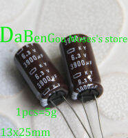 6.3V 3900uF +- 20 100 ใหม่ตัวเก็บประจุด้วยไฟฟ้าเสียง Capacitance Radial 13X25มม. 5PC S