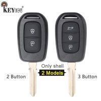 KEYECU 10x for Renault Duster Twingo 3 Dokker Trafic Sandereo Clio 4 Master 2 3 button Replacement Remote Key Shell Case Fob