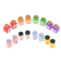 Clothing mother and baby 8pcs 1:12 miniatures dollhouse jams เฟอร์นิเจอร์ห้องครัวขนาดเล็กบ้านตุ๊กตา