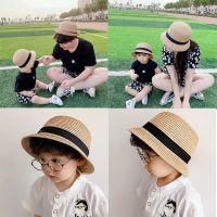 Parent child straw hat boy summer hat girl baby sun hat sunscreen child fisherman hat Big Brim Beach Hat cute