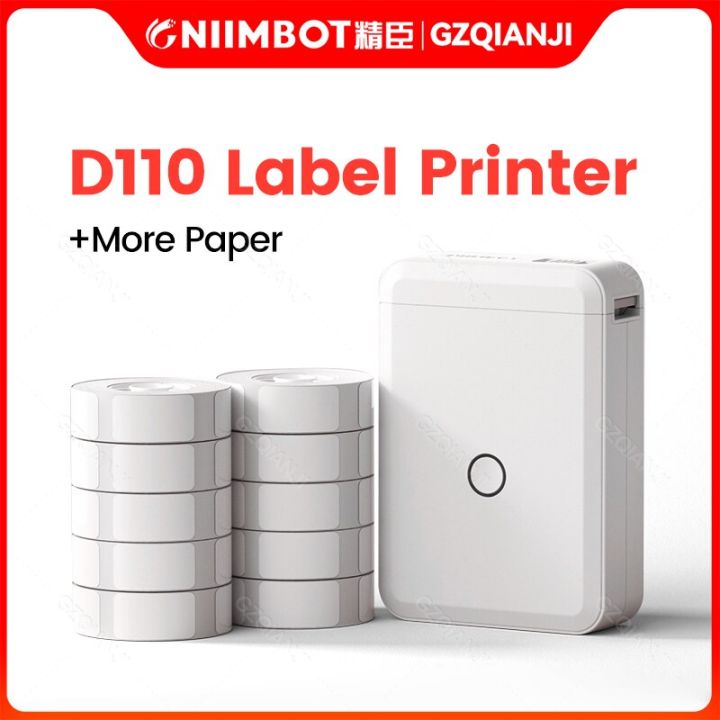 Niimbot D110 Labeling Machine Printer with Sticker Adhesive Label Paper  Roll Color D110 Label Switch Sticker Maker Labeller