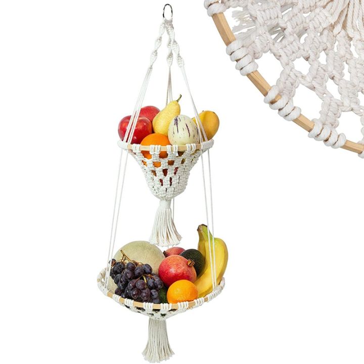 2-tier-macrame-hanging-basket-boho-home-decor-flower-plant-holder-hanging-fruit-basket-for-kitchen-indoor-decor