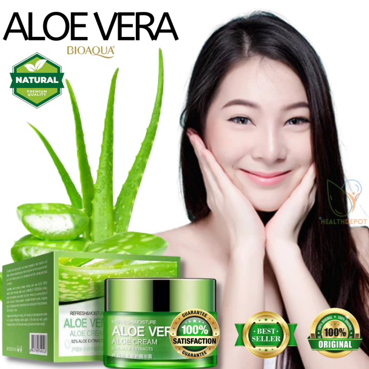 Cns 01 A Bioaqua Aloe Vera Cream Original Moisturizing Soothing Gel Natural Aloe Vera Extract 8326