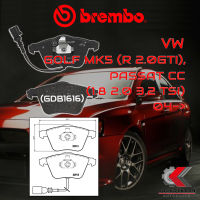 ผ้าเบรคหน้า BREMBO VW Golf MK5 (R 2.0GTI), Passat CC (1.8 2.0 3.2 TSI) ปี 04-&amp;gt; (P85079B)