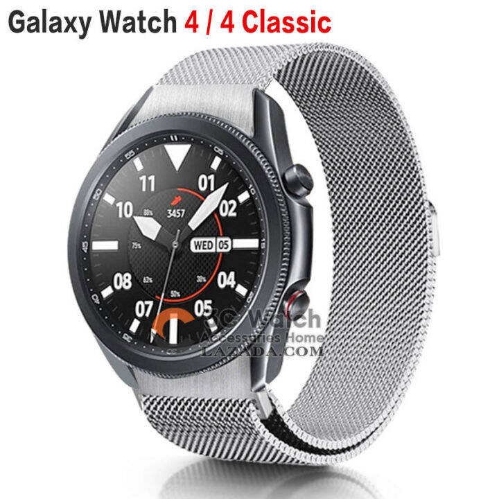 Milanese Strap Galaxy Watch 4/5 44mm 40mm Stainless Steel No Gaps 20mm