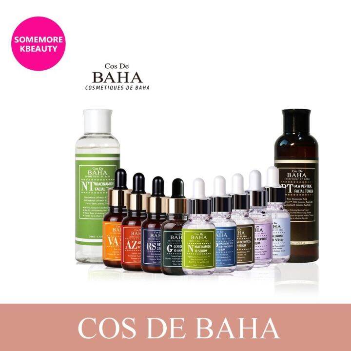 Cos De BAHA -Facial Serum Toner Cream Moisturizer Niacinamide Peptide ...