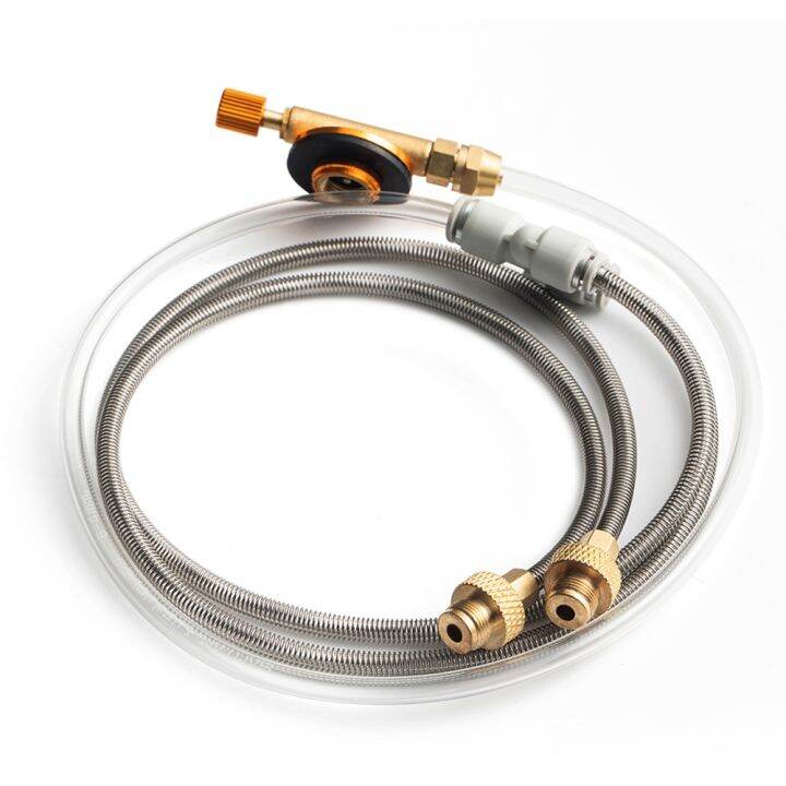 Outdoor Camping Gas Stove Double Connection Line Adapter For Gas