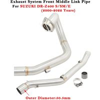 For SUZUKI DRZ400 DR-Z400 S SM E 2000 - 2021 2022 Motorcycle Exhaust Moto Escape Modified Muffler 51mm Front Middle Link Pipe