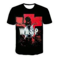 CAVVING 3D Printed W.A.S.P Rock Casual T-shirts Hip Hop Tee Shirts Harajuku Styles Tops Clothing for Men/women T02